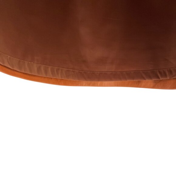 Halogen Leather Mini Skirt With Zipper Pockets Camel Tan Color Size 4P - Picture 5 of 9